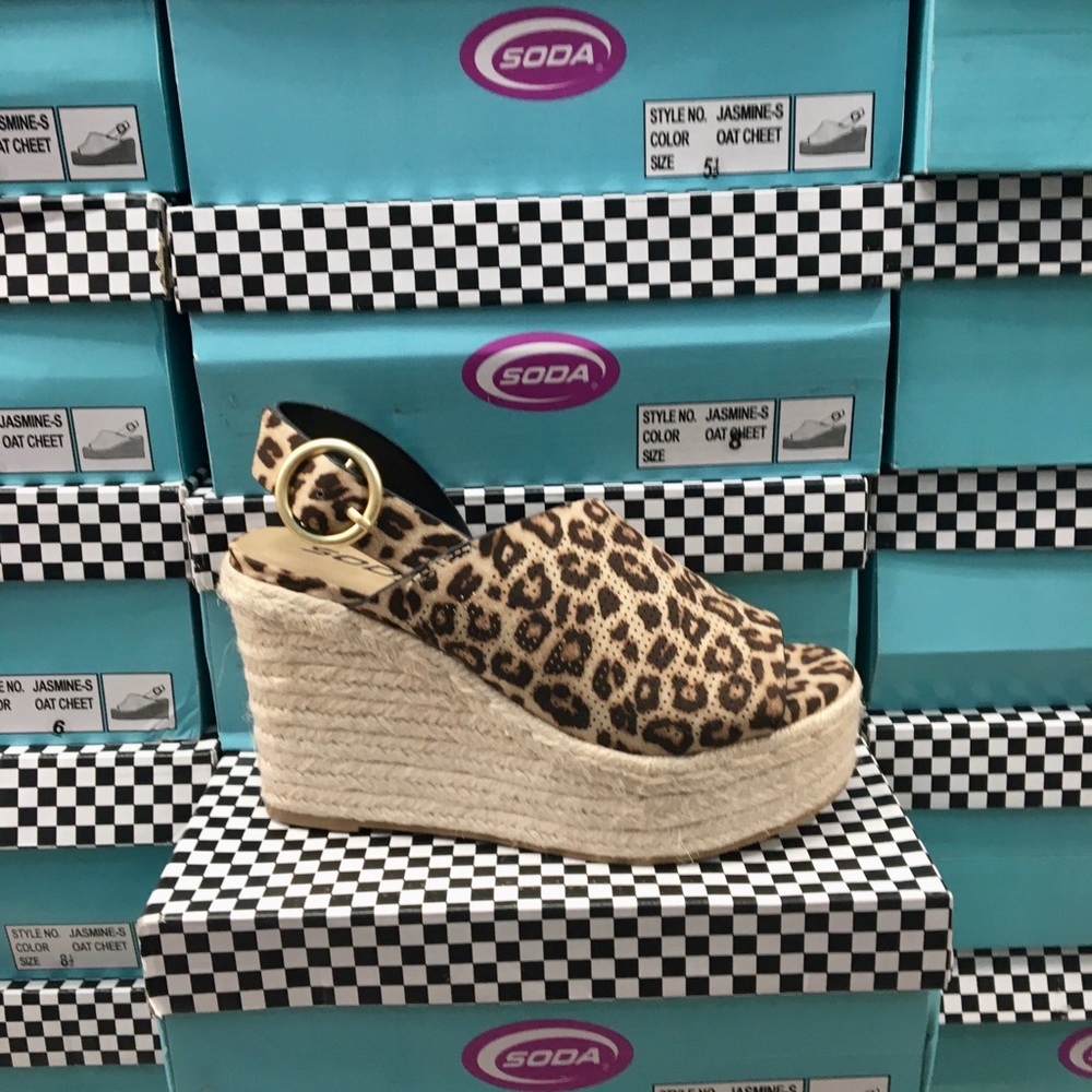 Cheetah Print Wedge
